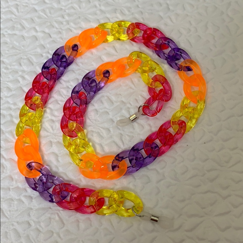 Acrylic eyeglasses chain